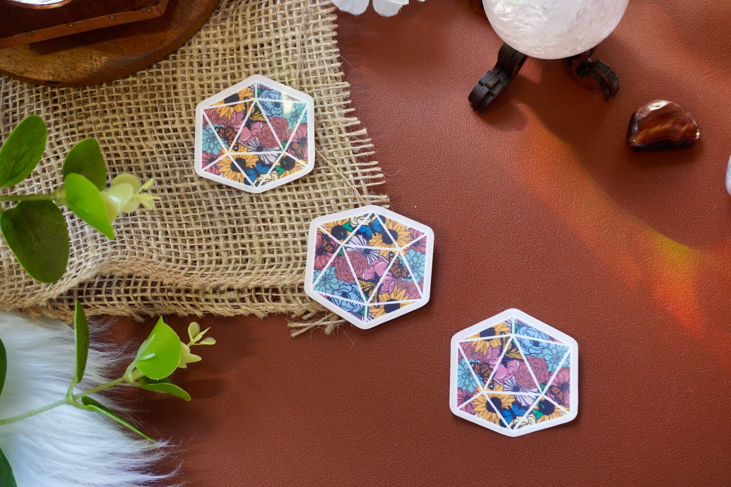 Geometric sticker