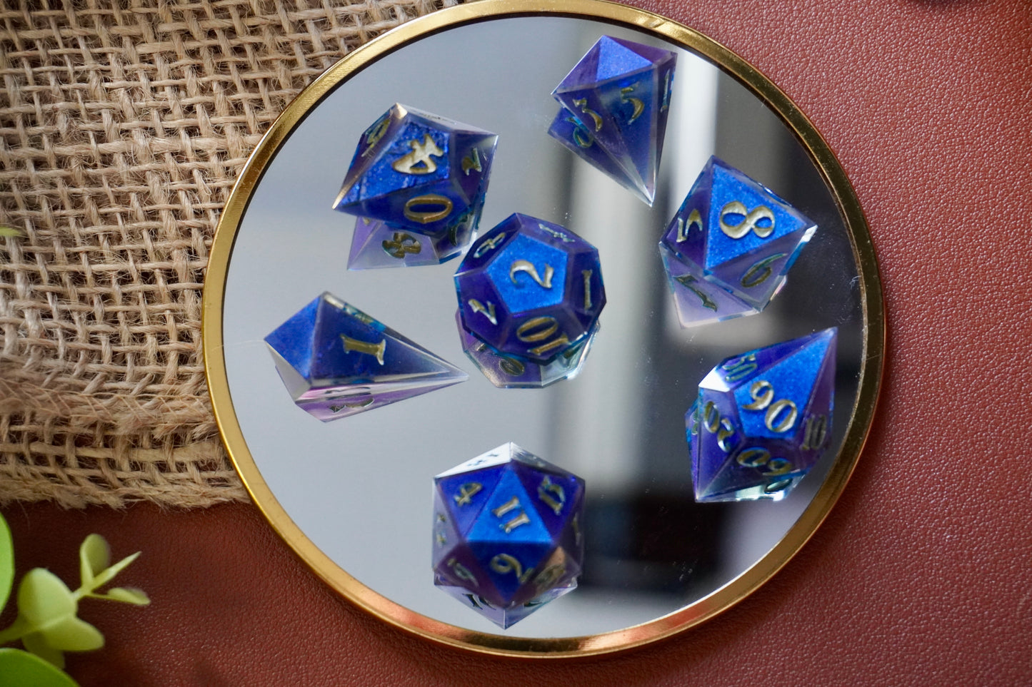 Bleu kameleon dice set