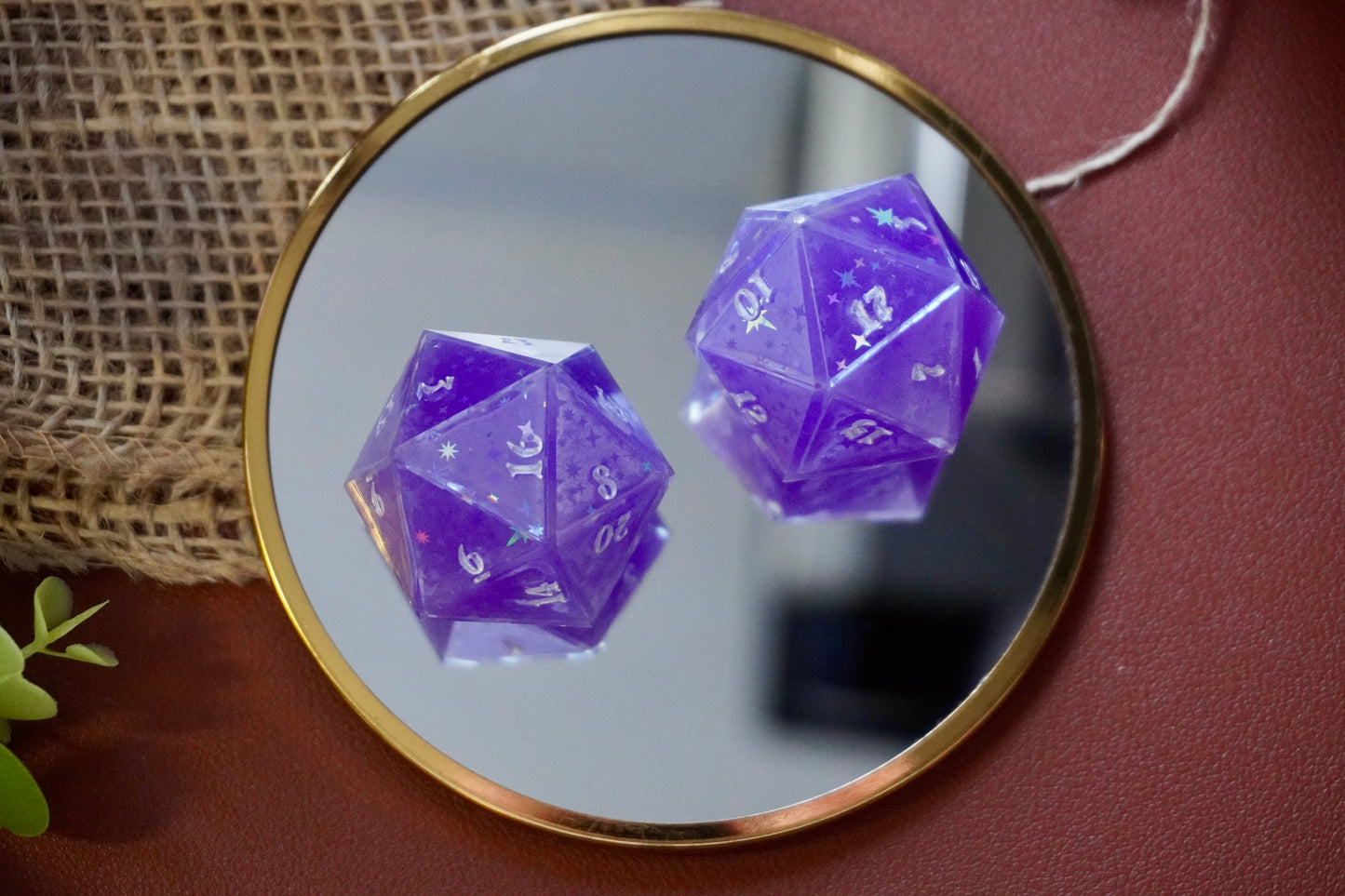 Purple starry knight D20 chunk
