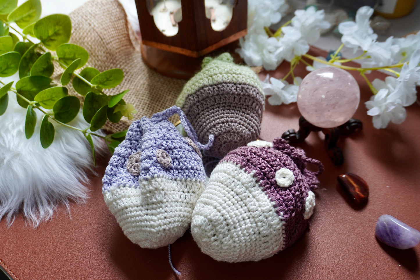 Toadstool dice bag