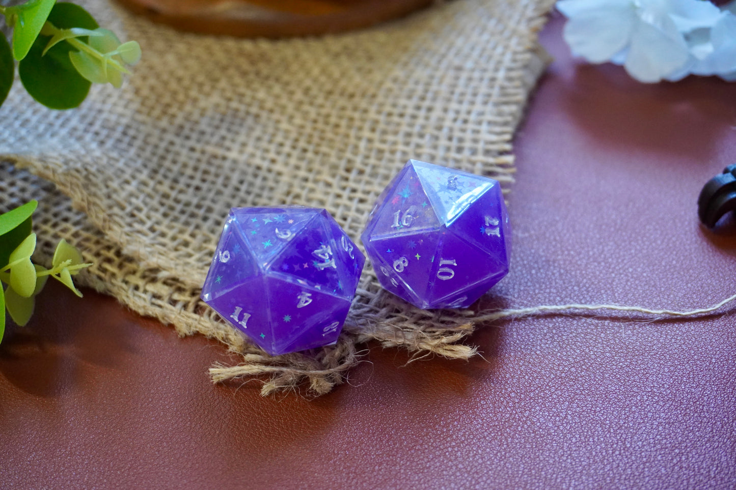 Purple starry knight D20 chunk