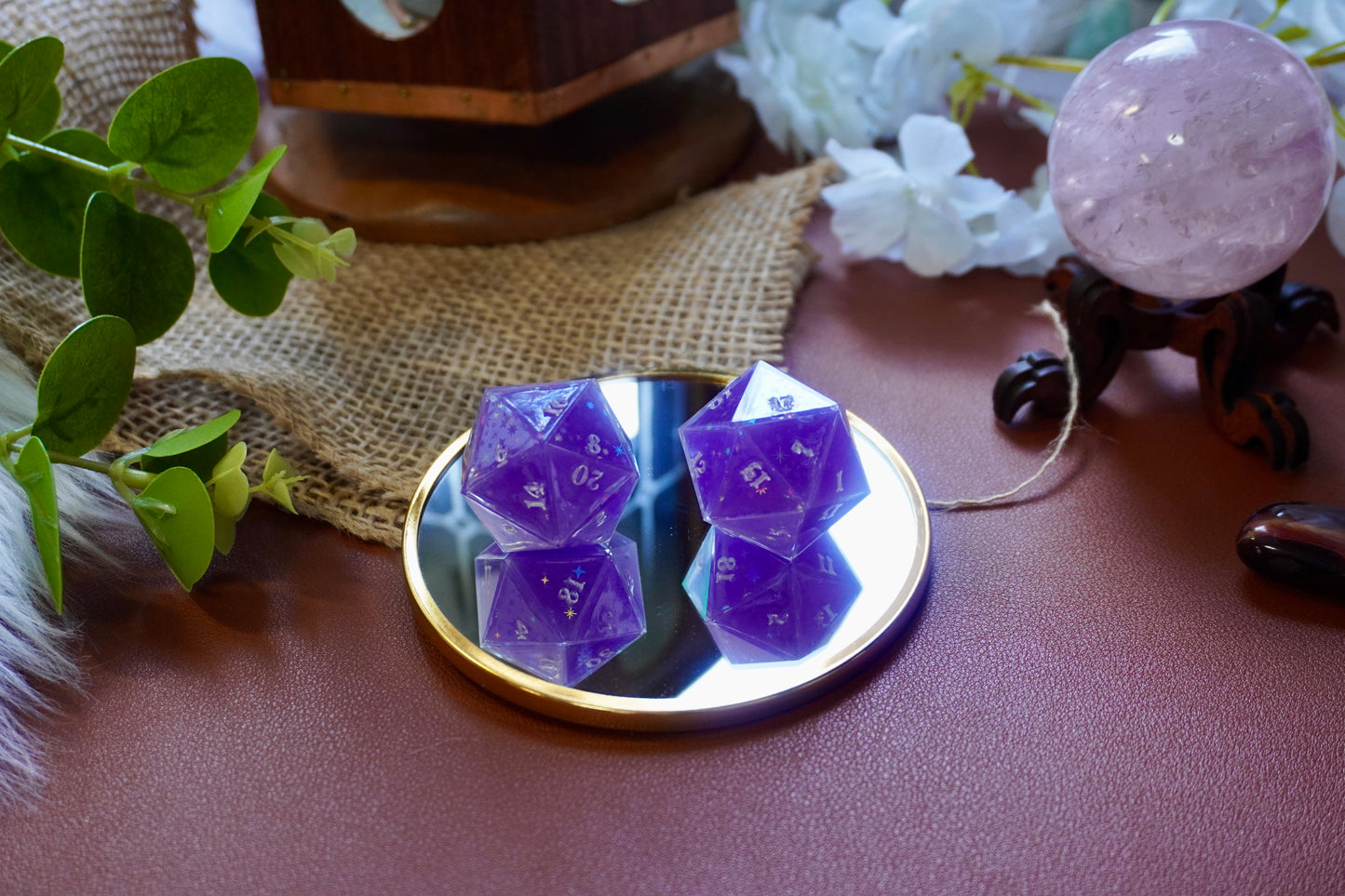 Purple starry knight D20 chunk