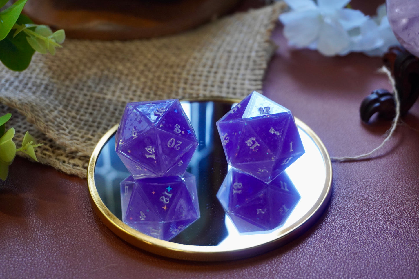 Purple starry knight D20 chunk