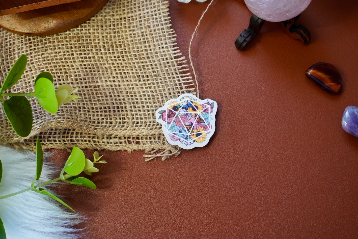 Geometric with flowers