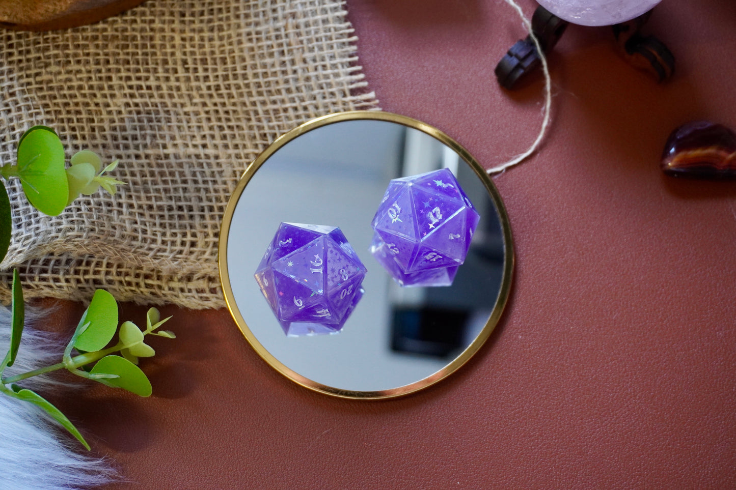 Purple starry knight D20 chunk