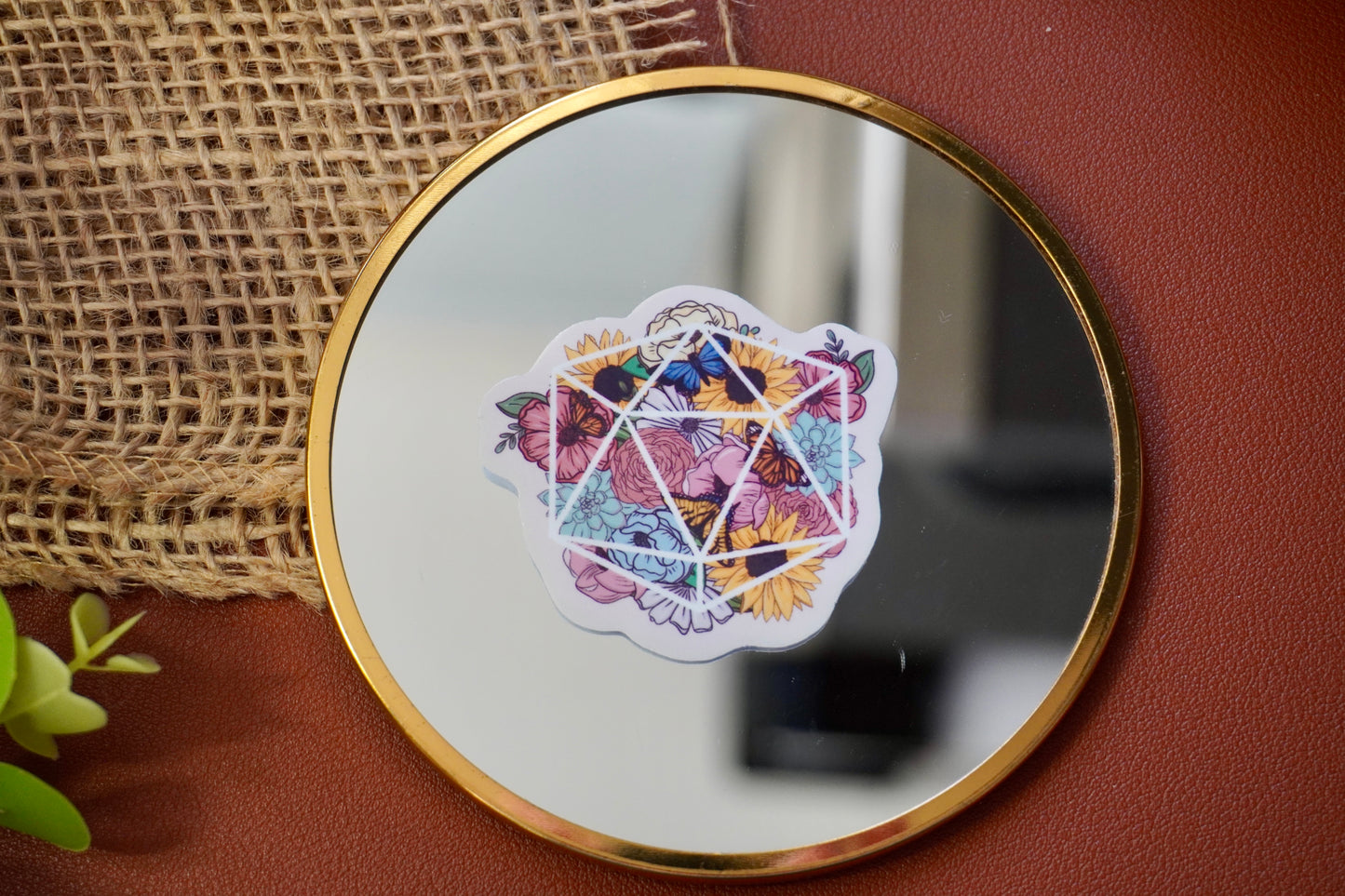 Geometric with flowers