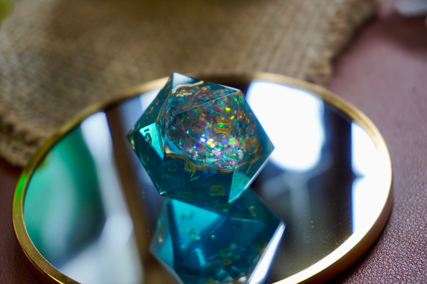 Disco in the ocean geode D20 chunk