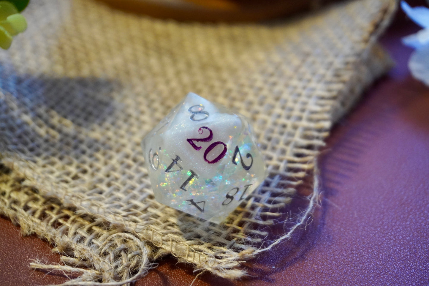 Mother of Pearls D20 chunk