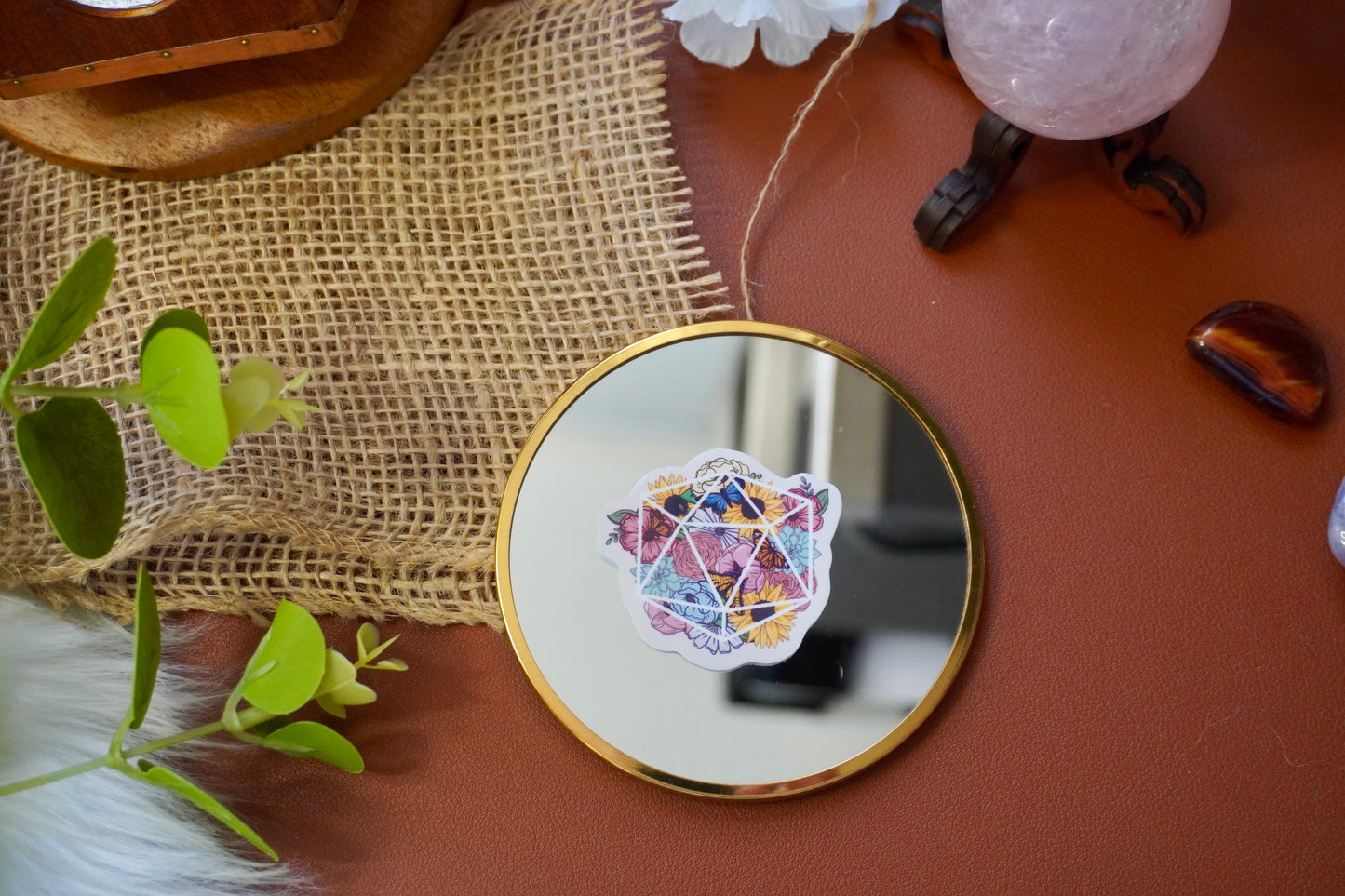 Geometric with flowers