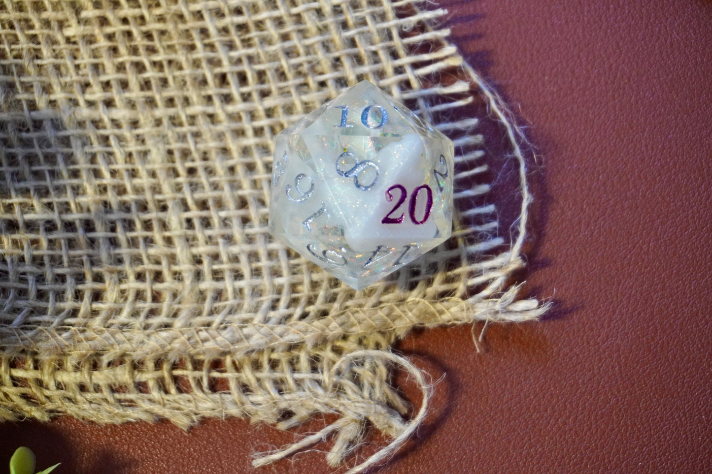 Mother of Pearls D20 chunk