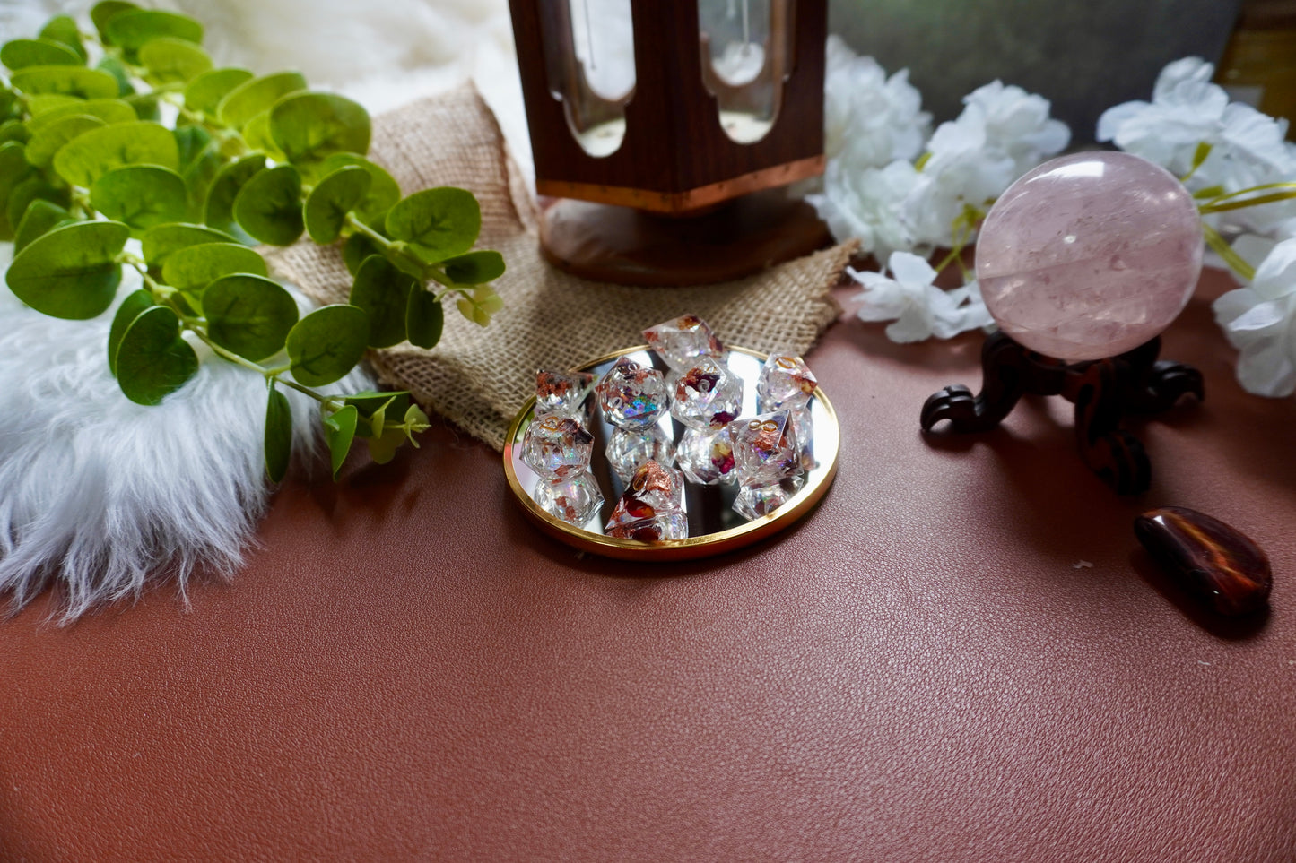 Spring court dice set