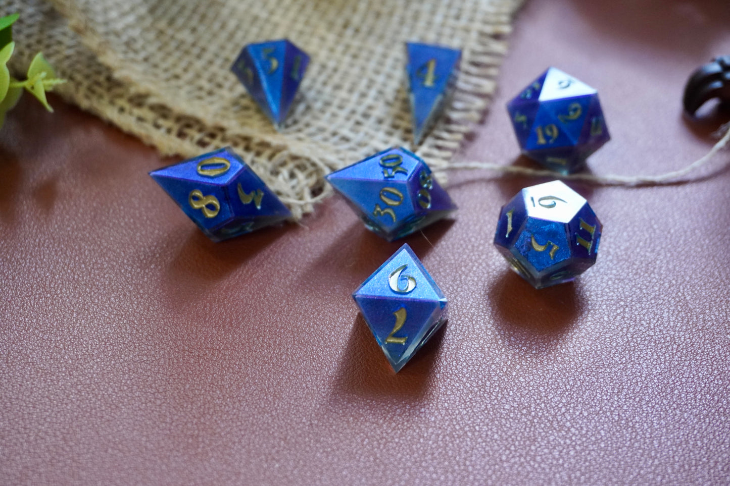 Bleu kameleon dice set
