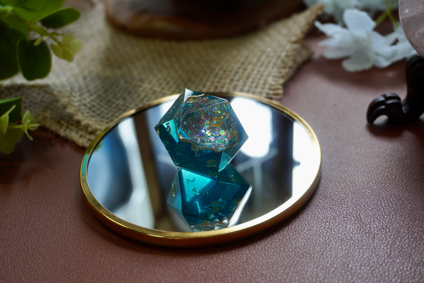 Disco in the ocean geode D20 chunk