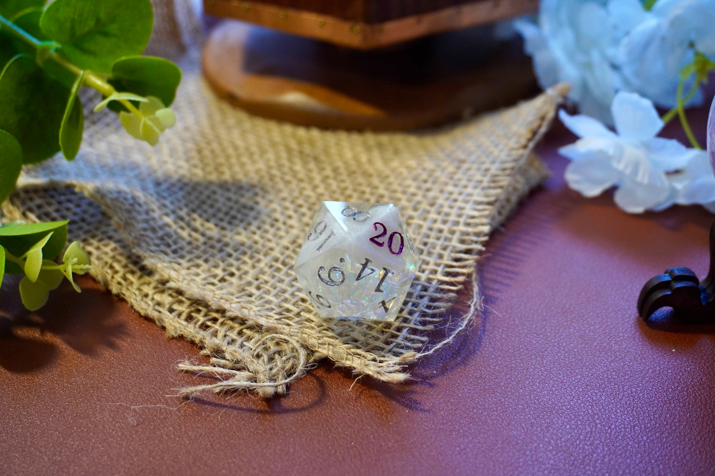 Mother of Pearls D20 chunk